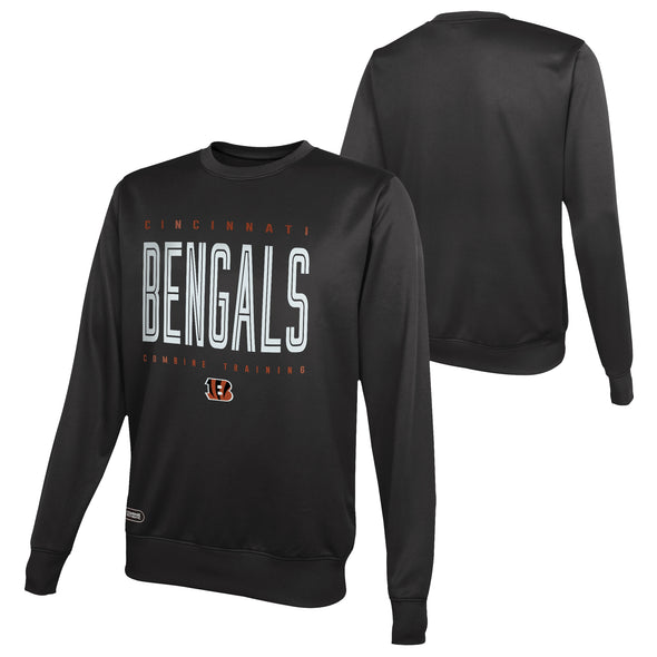 Outerstuff NFL Men's Cincinnati Bengals Top Pick Performance Fleece Sweater