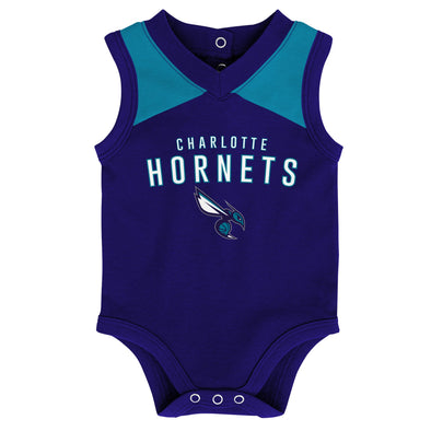 Outerstuff NBA Infant (12M-24M) Charlotte Hornets Overtime 3-Piece Bodysuit Set