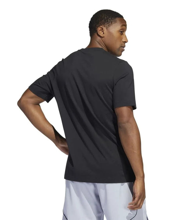 adidas Men's We Ball Together Badge of Sport Tee, Black