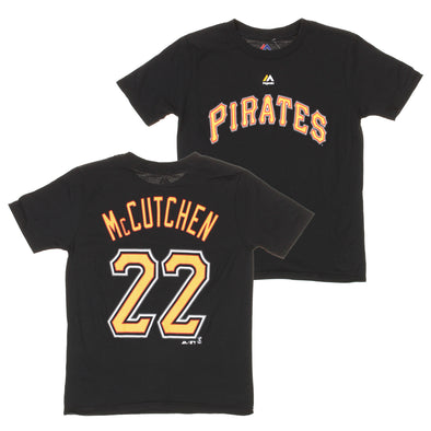Outerstuff MLB Youth Pittsburgh Pirates Andrew McCutchen #22 Player Tee, Black
