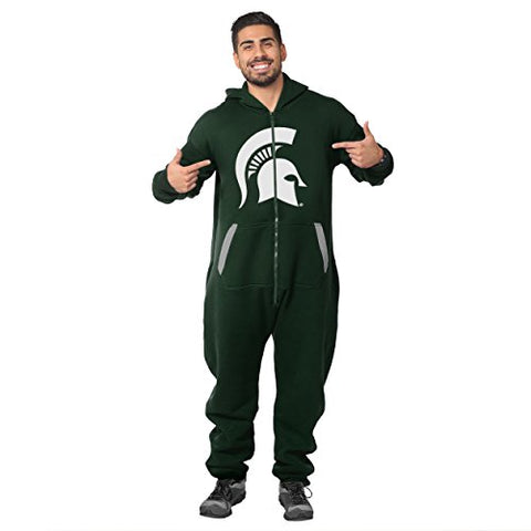 FOCO NCAA Unisex Michigan State Spartans Jump Suit, Green