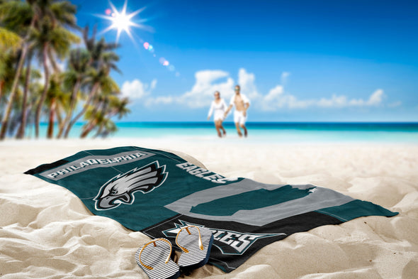 Northwest NFL Philadelphia Eagles State Line Beach Towel