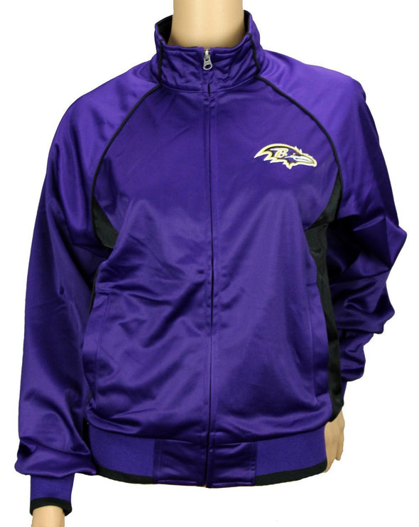 G-III Sports NFL Women's Baltimore Ravens Players Zip Up Soft Jacket, Purple