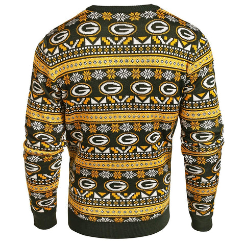 Forever Collectibles NFL Men's Green Bay Packers Aztec Print Ugly Sweater