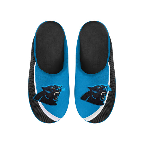FOCO NFL Men's NFL Carolina Panthers 2022 Big Logo Color Edge Slippers
