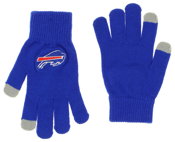 FOCO X Zubaz NFL Collab 3 Pack Glove Scarf & Hat Outdoor Winter Set, Buffalo Bills