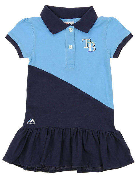 Outerstuff MLB Girl's Tampa Bay Rays Good Sport Polo Dress
