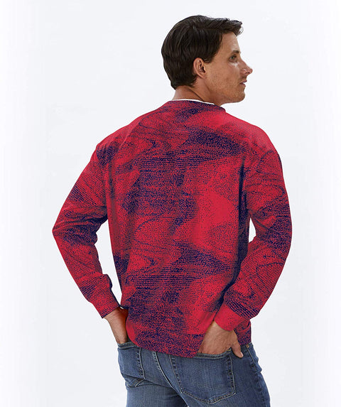 Zubaz NFL Football Men's Houston Texans Static Crew Neck Sweatshirt