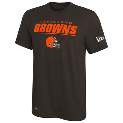 New Era NFL Men's Cleveland Browns Stated Performance T-Shirt, Seal Brown