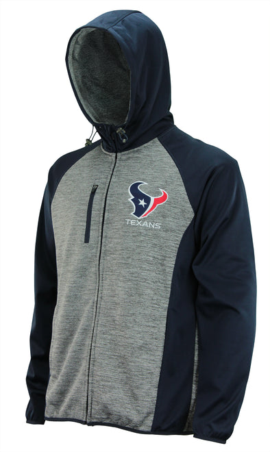 G-III Sports Men's NFL Houston Texans Solid Fleece Full Zip Hooded Jacket
