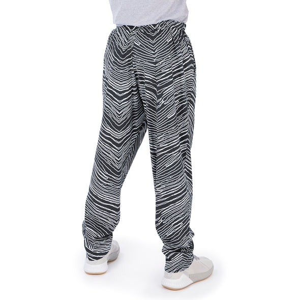 Zubaz NFL Men's New Orleans Saints Zebra Outline Print Comfy Pants