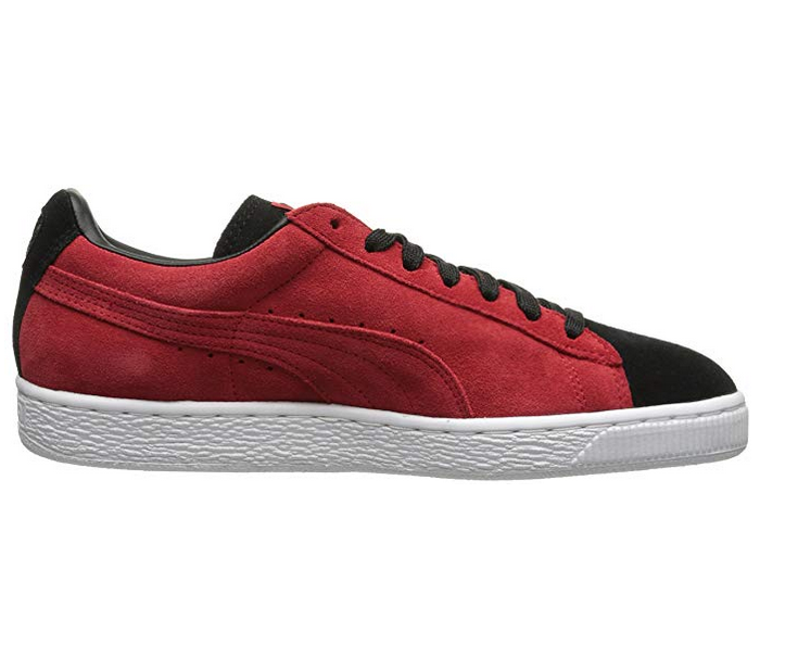 Puma Men s Suede Classic Plus Sneakers High Risk Red Black Size 4