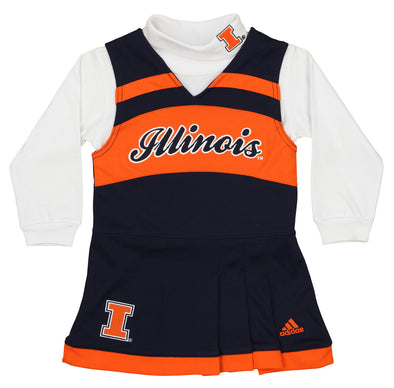 Outerstuff NCAA Toddler Girls Illinosi Fighting Illini Cheer Jumper Dress