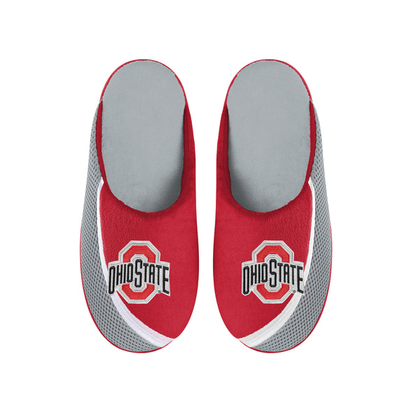 FOCO NCAA Men's Ohio State Buckeyes 2022 Big Logo Color Edge Slippers