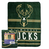 Northwest NBA Milwaukee Bucks Dual Vision 45 X 60 Silk Touch Throw Blanket