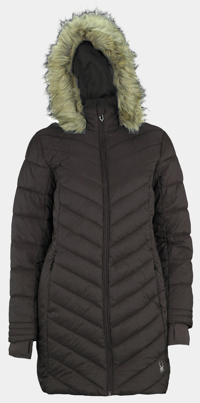 Spyder Women's Boundless Faux Fur Long Puffer Coat, Color Variation