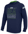 Zubaz NFL Men's Seattle Seahawks Team Color Active Hoodie With Camo Accents