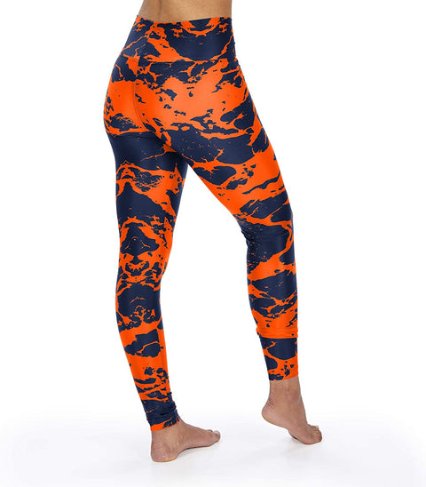 Zubaz Women's Chicago Bears Team Colors Lava Legging