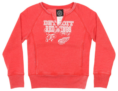 Outerstuff NHL Youth Girls (4-16) Detroit Red Wings Terry Top Sweatshirt