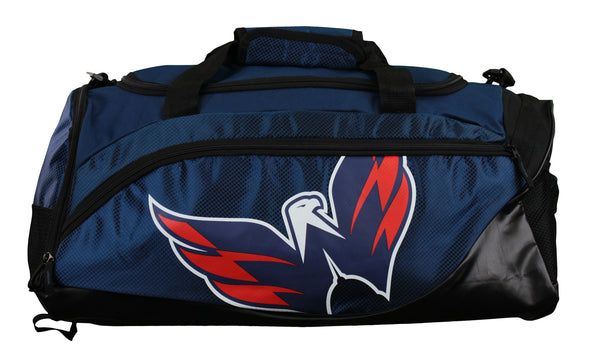 FOCO NHL Unisex Washington Capitals Locker Room Collection Duffle Bag - Small