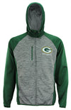 G-III Sports Men's NFL Green Bay Packers Solid Fleece Full Zip Hooded Jacket