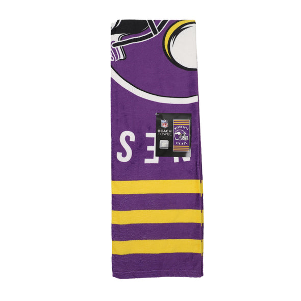 Northwest NFL Minnesota Vikings "Stripes" Beach Towel, 30" x 60"