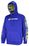 Zubaz NFL Men's Los Angeles Rams Hoodie w/ Oxide Sleeves