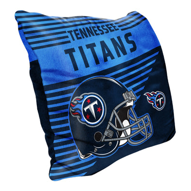 Northwest NFL Tennessee Titans Velvet Stripes Throw Pillow, 16"x16"