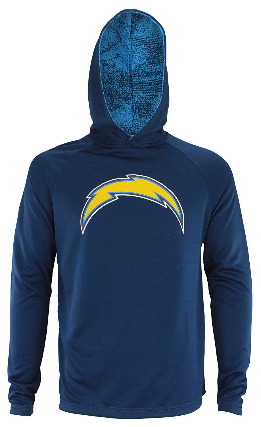 Zubaz NFL Men Los Angeles Chargers Lightweight Elevated Hoodie with Ca –  Fanletic