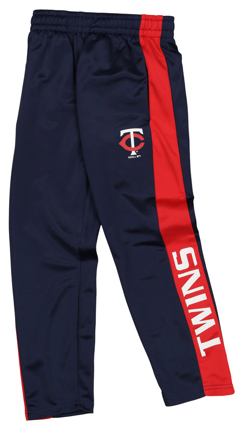 Outerstuff MLB Youth Boys (8-20) Minnesota Twins Side Stripe Slim Fit Performance Pant
