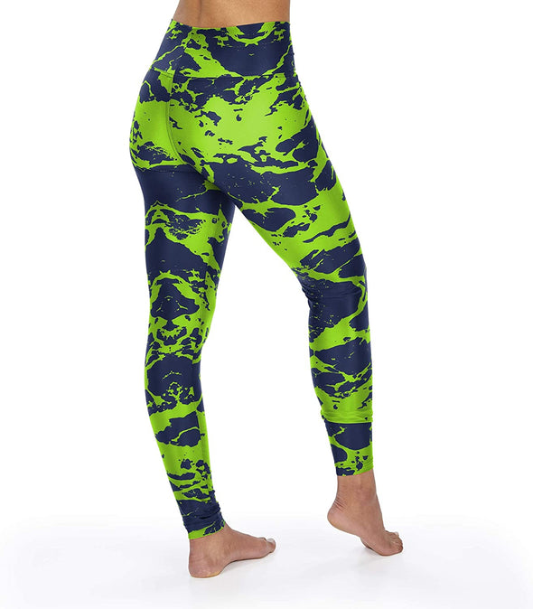 Zubaz Women's Seattle Seahawks Team Colors Lava Leggings