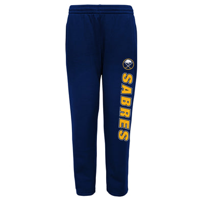 Outerstuff Buffalo Sabres NHL Boys Youth (8-20) Post Game Fleece Pant, Blue