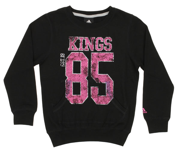 Adidas NBA Youth Girls (7-16) Sacramento Kings Scoop Neck Fleece Sweatshirt