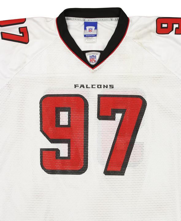 Reebok NFL Men's Atlanta Falcons Patrick Kerney #97 Replica Jersey, White