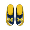 FOCO NCAA Men's Michigan Wolverines 2022 Big Logo Color Edge Slippers