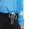 Adidas Women's Half-Zip ID Pullover Windbreader Jacket, Shock Cyan