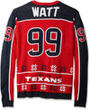 KLEW NFL Men's Houston Texans J.J. Watt #99 Ugly Sweater