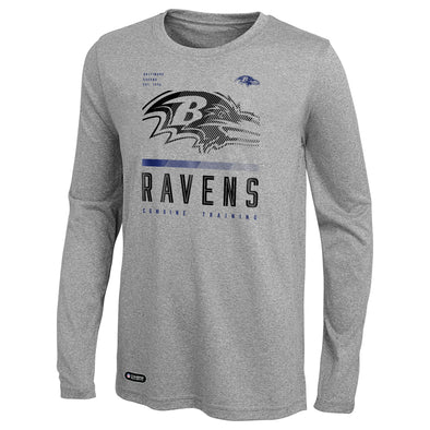 Outerstuff NFL Men's Baltimore Ravens Red Zone Long Sleeve T-Shirt Top