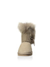 Koolaburra Women's Trishka Short Fur Slip On Ankle Snow Boot, 2 Colors