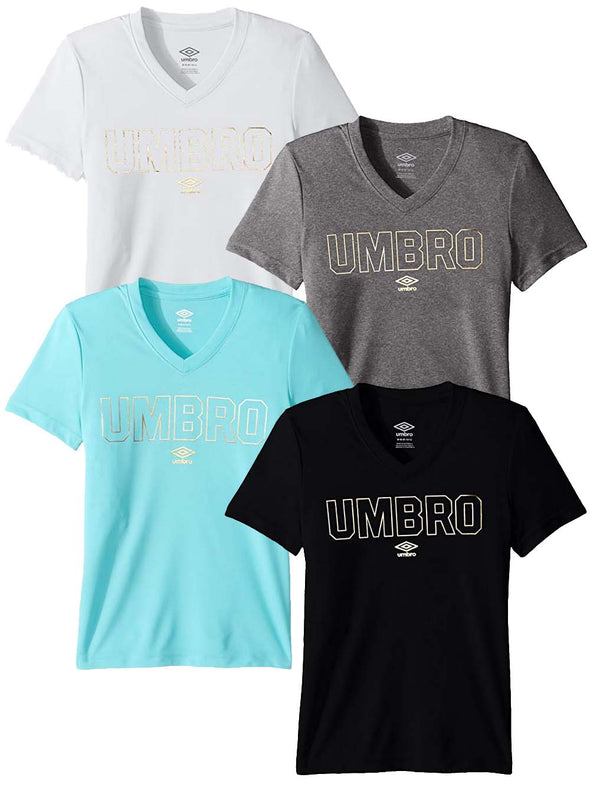 Umbro Youth Girls Gold Climate Short Sleeve Tee, Color Options