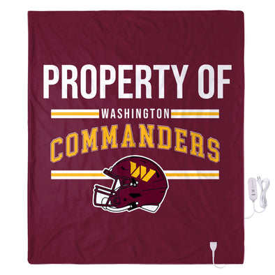 FOCO NFL Washington Commanders Exclusive Heated Throw Blanket, 50"x60"