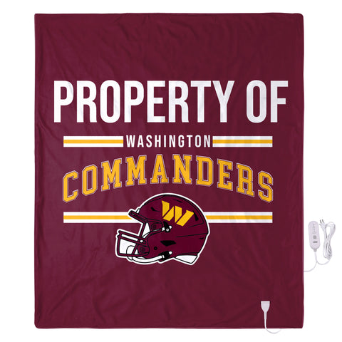 FOCO NFL Washington Commanders Exclusive Heated Throw Blanket, 50"x60"