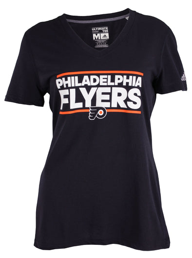 Adidas Philadelphia Flyers NHL Women's Short Sleeve Ultimate Tee, Black