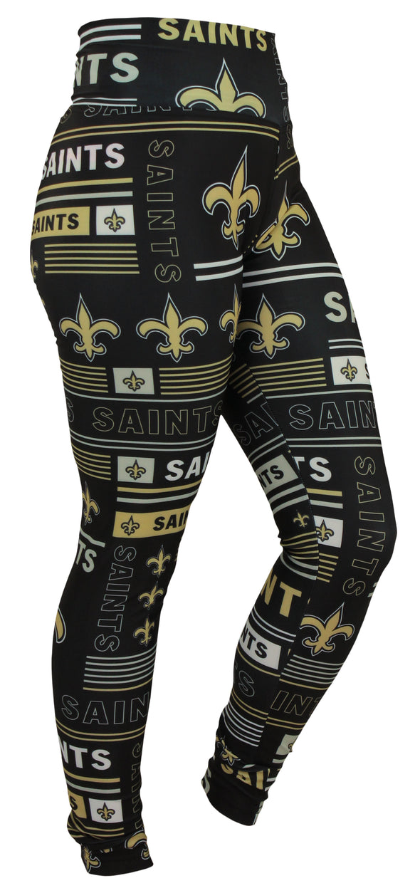 Zubaz NFL New Orleans Saints Women's Team Column Leggings