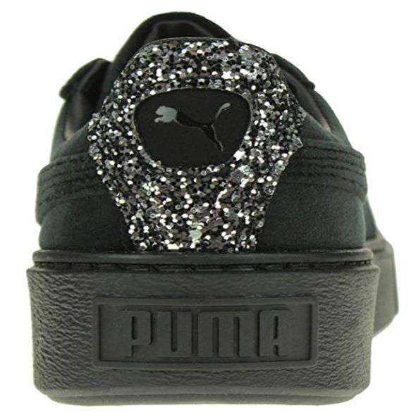 PUMA Women's Suede Platform Crushed Gem, Black