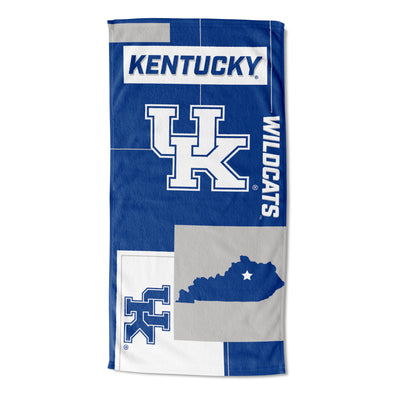 Northwest NCAA Kentucky Wilcats State Line Beach Towel