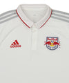 adidas MLS Men's New York Red Bulls Climalite 3-Stripe Coaches Polo, White