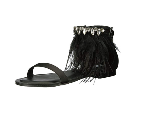Steve Madden Women's Adore Flat Sandal, Black
