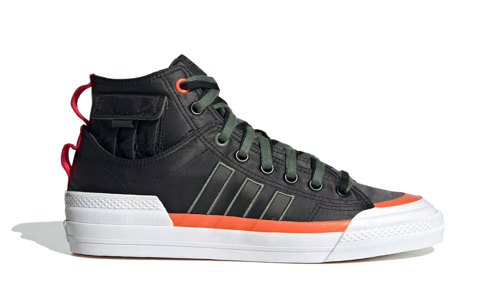 adidas Men's Nizza Hi DL Shoes, Core Black/Green Oxide adidas Men's Nizza Hi DL Shoes, Core Black/Green Oxide