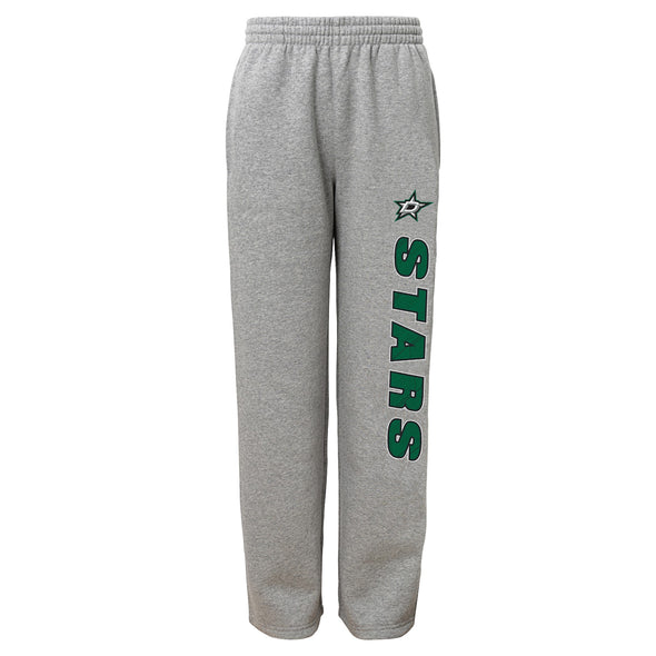 Outerstuff Dallas Stars NHL Boys Kids (4-7) Post Game Fleece Pant, Grey